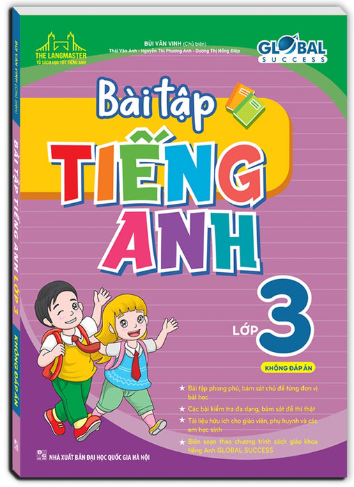 The Langmaster - Bài Tập Tiếng Anh Lớp 3 (Không Đáp Án) - Global Success _Mt