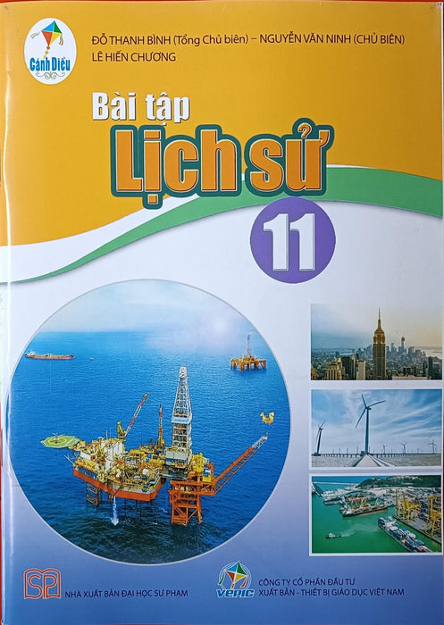 Sách - Bài Tập Lịch Sử 11 Cánh Diều Và 2 Tập Giấy Kiểm Tra Kẻ Ngang Vỏ Xanh