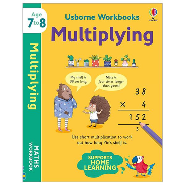 Sách Học Toán Tiếng Anh: Usborne Workbooks Multiplying 7-8