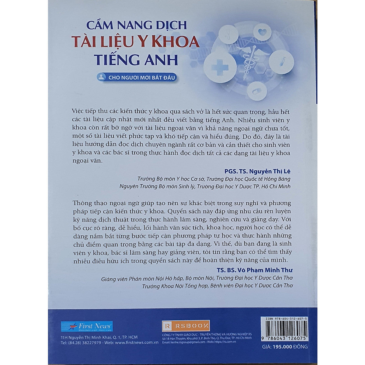 Cẩm Nang Dịch Tài Liệu Y Khoa Tiếng Anh – Cho Người Mới Bắt Đầu - Tái Bản Lần 01