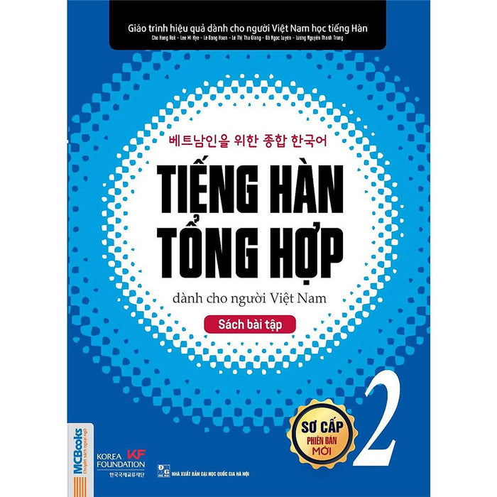 Sách Bài Tập Tiếng Hàn Tổng Hợp Sơ Cấp 2 Dành Cho Người Việt Nam