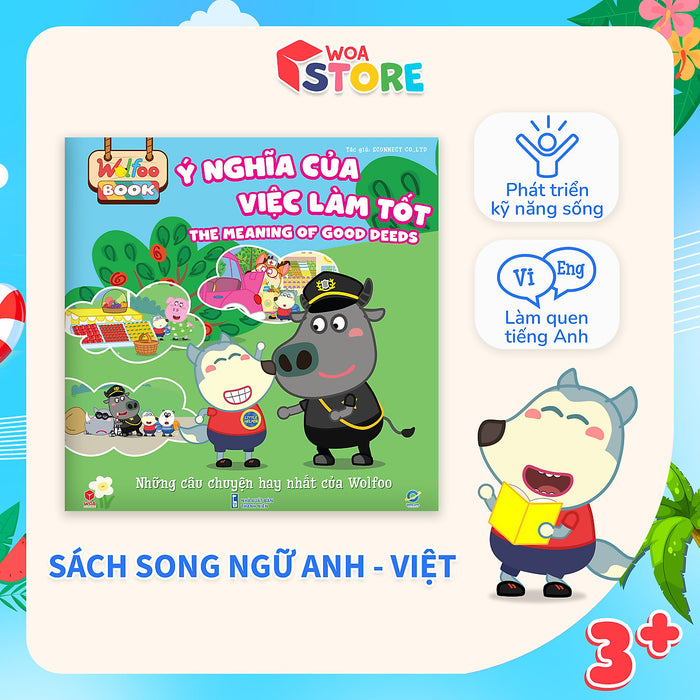 Sách Wolfoo Song Ngữ - Ý Nghĩa Của Việc Làm Tốt