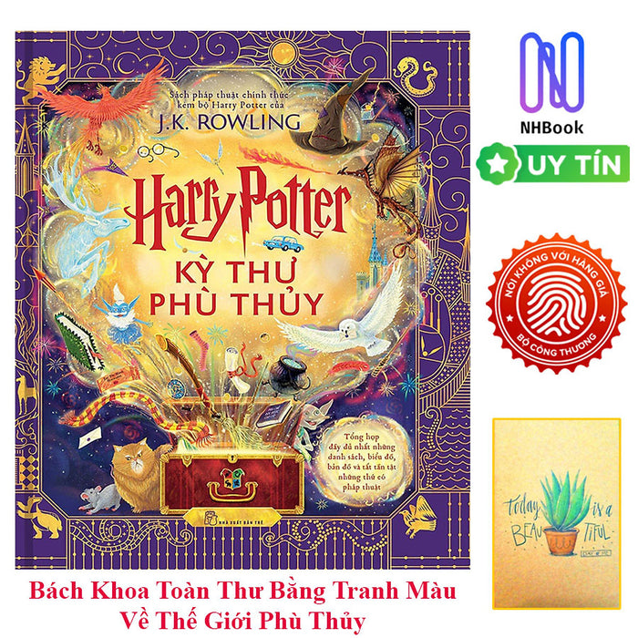 [Coupon 20K Đơn 299K] Sách - Harry Potter : Kỳ Thư Phù Thủy ( Bách Khoa Toàn Thư Bằng Tranh Màu ) - Tặng Kèm Sổ Xương Rồng