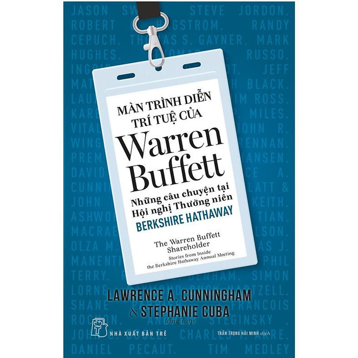 Sách - Nxb Trẻ - Màn Trình Diễn Trí Tuệ Của Warren Buffett