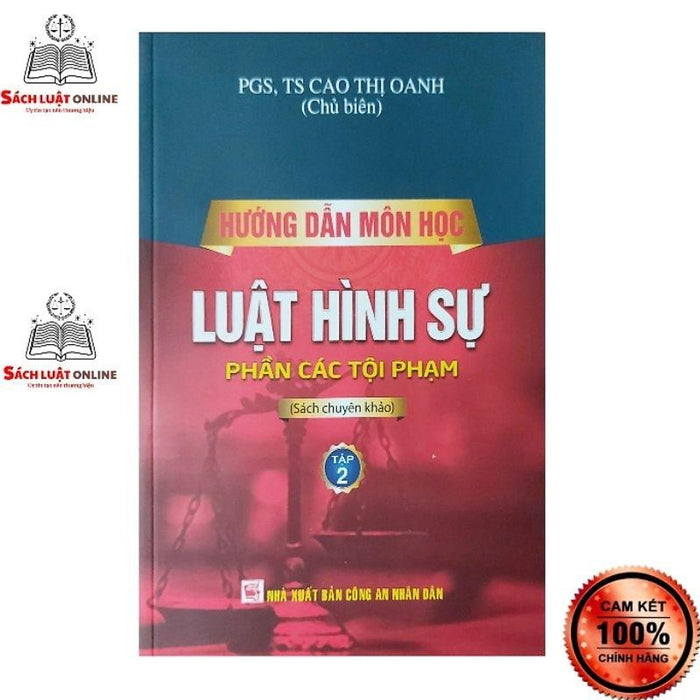 Sách - Hướng Dẫn Môn Học Luật Hình Sự Phần Các Tội Phạm Tập 2