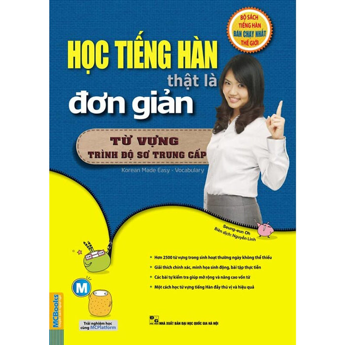 Học Tiếng Hàn Thật Là Đơn Giản ( Từ Vựng Trình Độ Sơ Trung Cấp)-  Kèm Quà Tặng