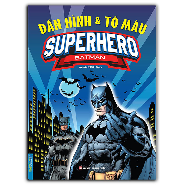 Dán Hình Và Tô Màu Superhero Batman (Bia Mềm)