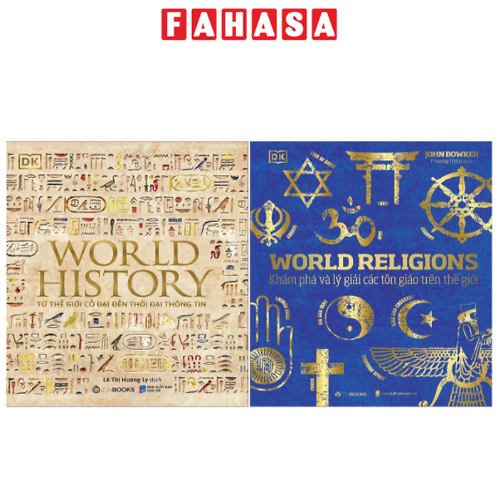Combo Sách World History - LịCh Sử Thế GiớI + World Religions - Tôn GiáO Thế GiớI (Bộ 2 Cuốn)