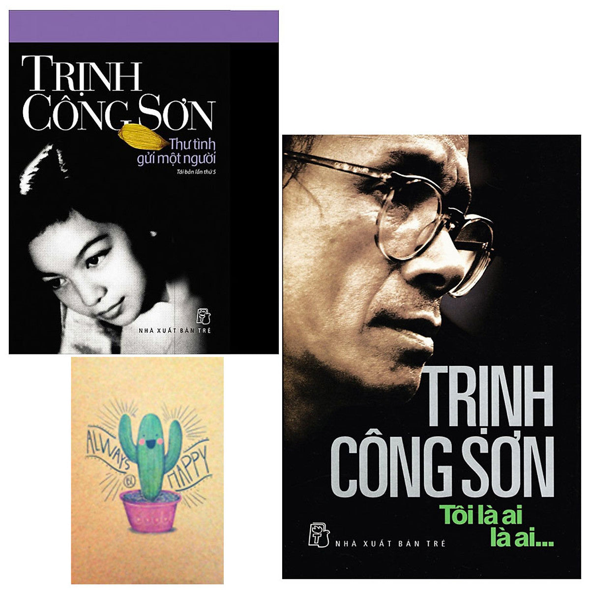 Combo Trịnh Công Sơn : Thư Tình Gửi Một Người Và Tôi Là Ai, Là Ai( Tặng Kèm Sổ Tay Xương Rồng)
